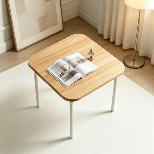 Light Oak Minimal Side Table