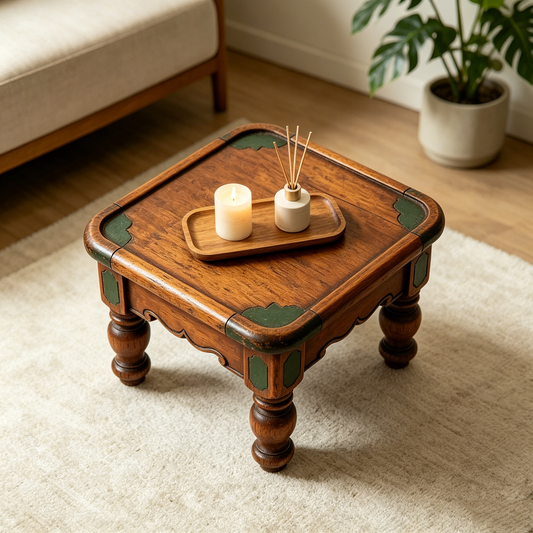 Vintage Distressed Small Side Table