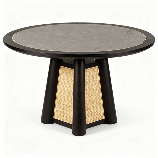 Wicker Accent Round Table