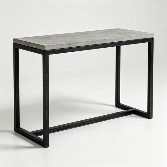 Industrial Concrete Console Table