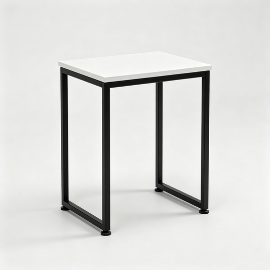 Black‑White Minimal Metal‑Frame Table
