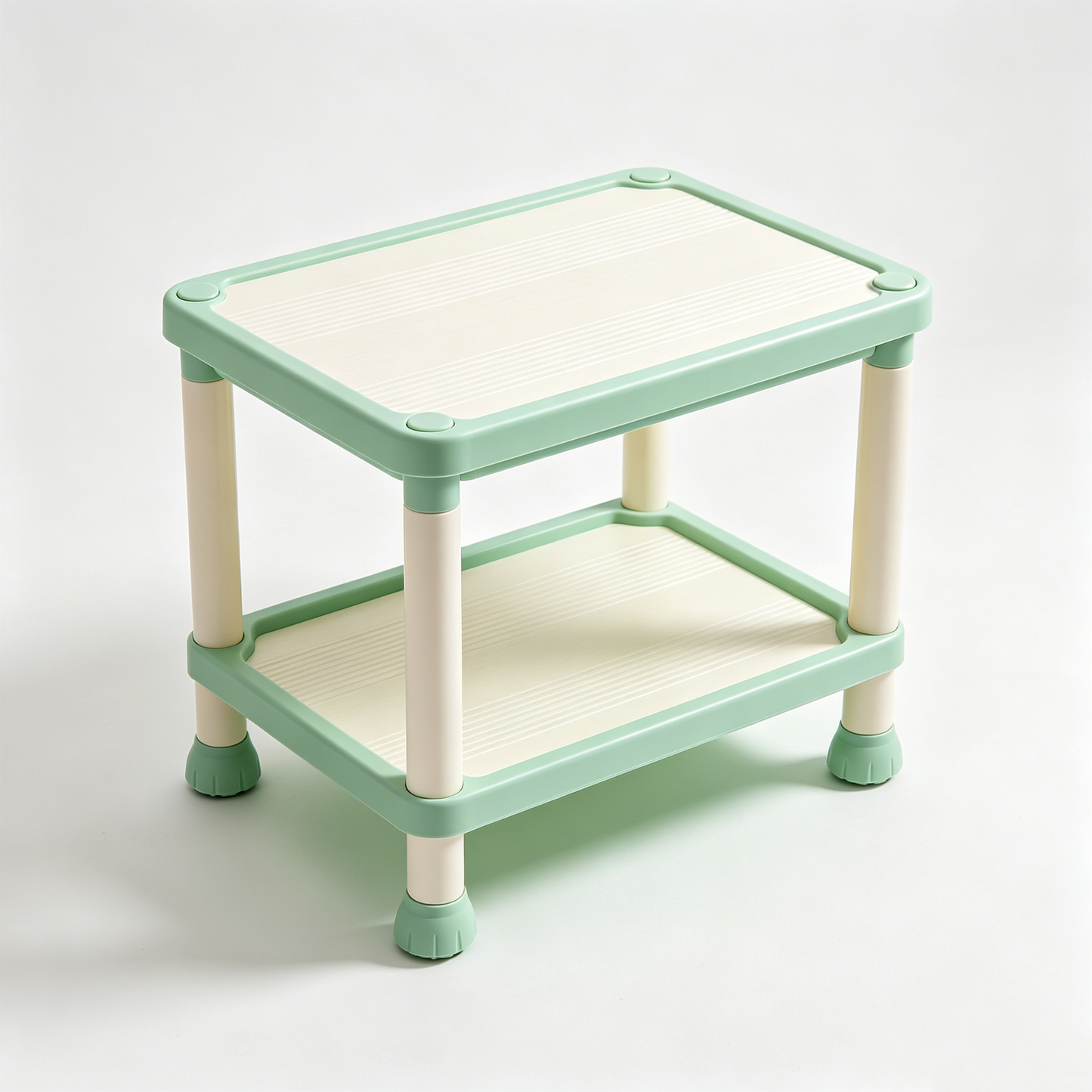 Fresh 2‑Tier Plastic Storage Table